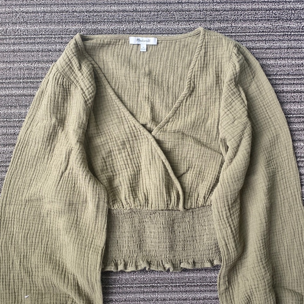 Madewell long sleeve blouse